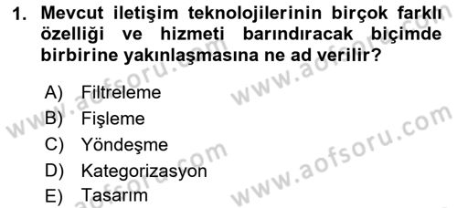 Dijital Yayıncılık Dersi 2021 - 2022 Yılı Yaz Okulu Sınav Soruları 1. Soru