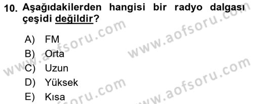 Dijital Yayıncılık Dersi 2021 - 2022 Yılı Yaz Okulu Sınav Soruları 10. Soru