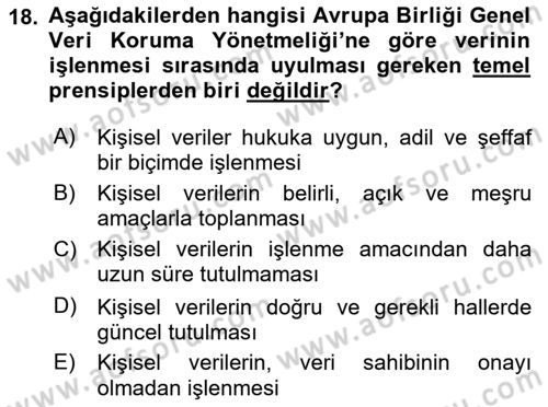 Dijital Yayıncılık Dersi 2021 - 2022 Yılı Yaz Okulu Sınav Soruları 18. Soru
