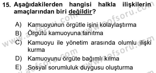 Dijital Yayıncılık Dersi 2022 - 2023 Yılı (Final) Dönem Sonu Sınav Soruları 15. Soru