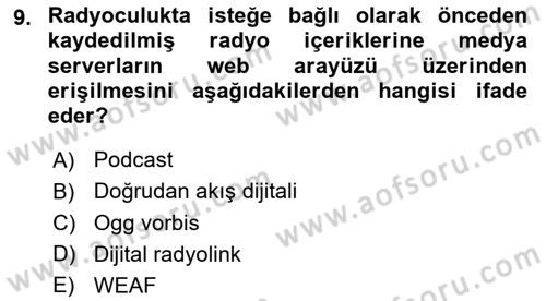 Dijital Yayıncılık Dersi 2022 - 2023 Yılı (Final) Dönem Sonu Sınav Soruları 9. Soru