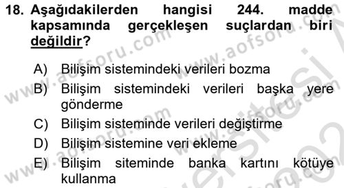 Dijital Yayıncılık Dersi 2023 - 2024 Yılı (Final) Dönem Sonu Sınav Soruları 18. Soru