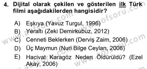 Dijital Yayıncılık Dersi 2023 - 2024 Yılı (Final) Dönem Sonu Sınav Soruları 4. Soru
