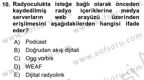 Dijital Yayıncılık Dersi 2024 - 2025 Yılı (Final) Dönem Sonu Sınav Soruları 10. Soru