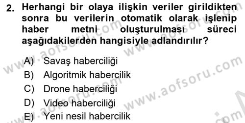 Dijital Yayıncılık Dersi 2024 - 2025 Yılı (Final) Dönem Sonu Sınav Soruları 2. Soru
