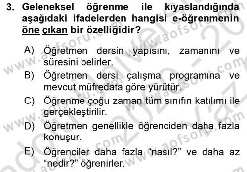 Sosyal Medya Araçları 2 Dersi 2020 - 2021 Yılı Yaz Okulu Sınav Soruları 3. Soru