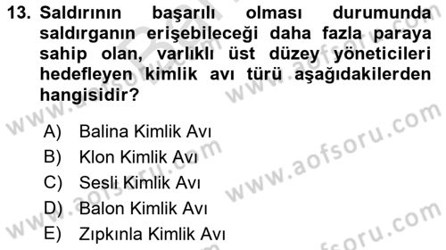 Sosyal Medya Araçları 2 Dersi 2021 - 2022 Yılı (Final) Dönem Sonu Sınav Soruları 13. Soru