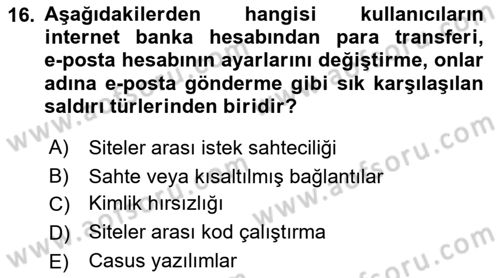 Sosyal Medya Araçları 2 Dersi 2021 - 2022 Yılı Yaz Okulu Sınav Soruları 16. Soru
