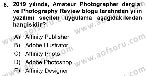 Sosyal Medya Araçları 2 Dersi 2021 - 2022 Yılı Yaz Okulu Sınav Soruları 8. Soru