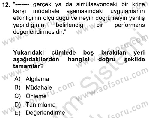 Sosyal Medya ve Kurumsal İletişim Dersi 2023 - 2024 Yılı (Vize) Ara Sınavı 12. Soru