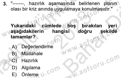 Sosyal Medya ve Kurumsal İletişim Dersi 2023 - 2024 Yılı (Vize) Ara Sınav Soruları 3. Soru