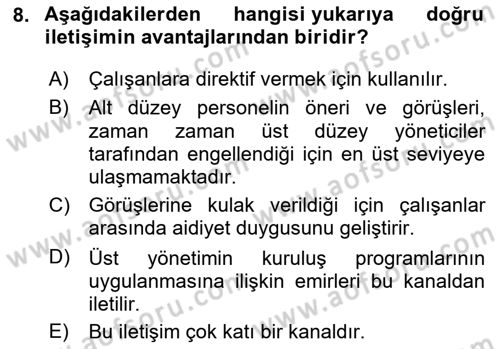 Sosyal Medya ve Kurumsal İletişim Dersi 2023 - 2024 Yılı (Vize) Ara Sınav Soruları 8. Soru
