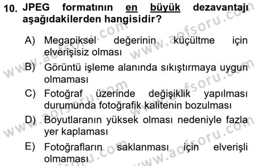 Dijital Tasarım Dersi 2020 - 2021 Yılı Yaz Okulu Sınav Soruları 10. Soru