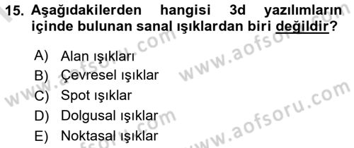 Dijital Tasarım Dersi 2021 - 2022 Yılı (Final) Dönem Sonu Sınav Soruları 15. Soru