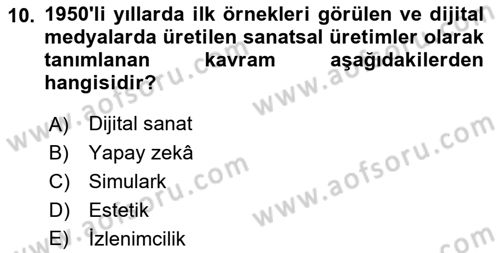 Dijital Tasarım Dersi 2021 - 2022 Yılı Yaz Okulu Sınav Soruları 10. Soru