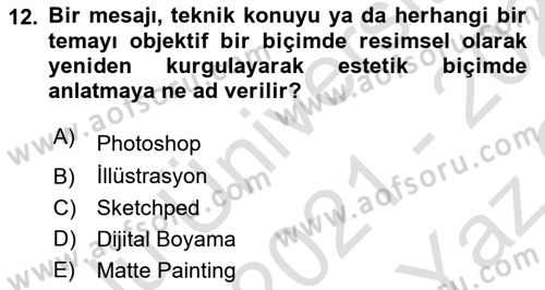 Dijital Tasarım Dersi 2021 - 2022 Yılı Yaz Okulu Sınav Soruları 12. Soru