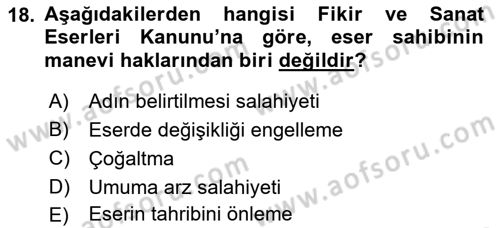 Dijital Tasarım Dersi 2021 - 2022 Yılı Yaz Okulu Sınav Soruları 18. Soru