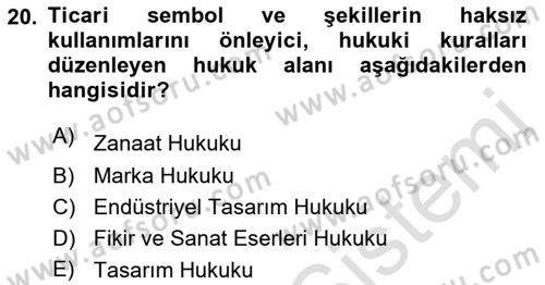 Dijital Tasarım Dersi 2021 - 2022 Yılı Yaz Okulu Sınav Soruları 20. Soru
