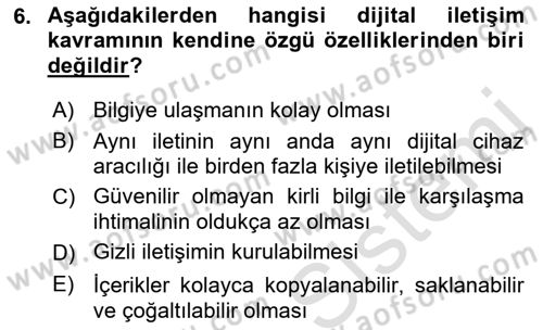 Dijital Tasarım Dersi 2021 - 2022 Yılı Yaz Okulu Sınavı 6. Soru