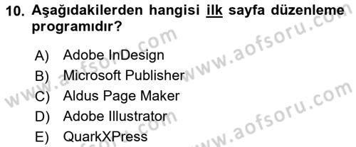 Dijital Tasarım Dersi 2022 - 2023 Yılı (Vize) Ara Sınav Soruları 10. Soru