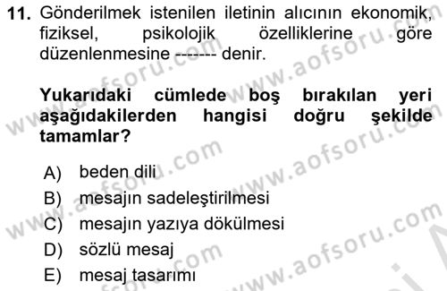 Dijital Tasarım Dersi 2022 - 2023 Yılı (Vize) Ara Sınav Soruları 11. Soru