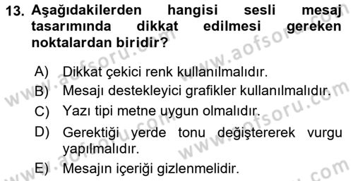 Dijital Tasarım Dersi 2022 - 2023 Yılı (Vize) Ara Sınav Soruları 13. Soru