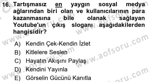 Dijital Tasarım Dersi 2022 - 2023 Yılı (Vize) Ara Sınav Soruları 16. Soru