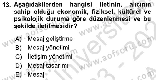 Dijital Tasarım Dersi 2023 - 2024 Yılı (Vize) Ara Sınav Soruları 13. Soru