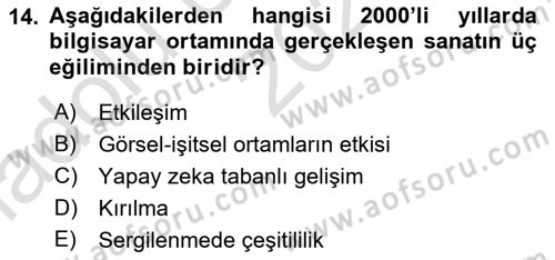 Dijital Tasarım Dersi 2023 - 2024 Yılı (Vize) Ara Sınav Soruları 14. Soru