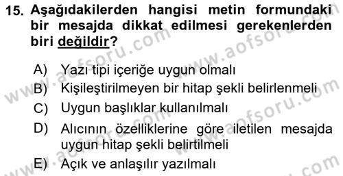 Dijital Tasarım Dersi 2023 - 2024 Yılı (Vize) Ara Sınav Soruları 15. Soru