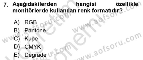 Dijital Tasarım Dersi 2023 - 2024 Yılı (Vize) Ara Sınav Soruları 7. Soru