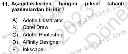 Dijital Tasarım Dersi 2023 - 2024 Yılı (Final) Dönem Sonu Sınav Soruları 11. Soru