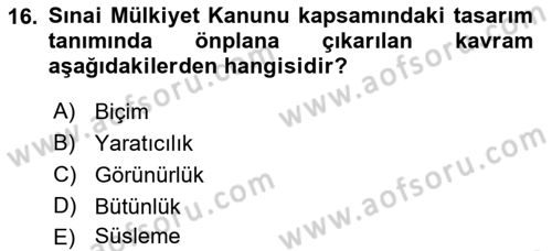 Dijital Tasarım Dersi 2023 - 2024 Yılı (Final) Dönem Sonu Sınav Soruları 16. Soru