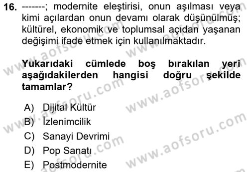 Dijital Tasarım Dersi 2024 - 2025 Yılı (Vize) Ara Sınav Soruları 16. Soru