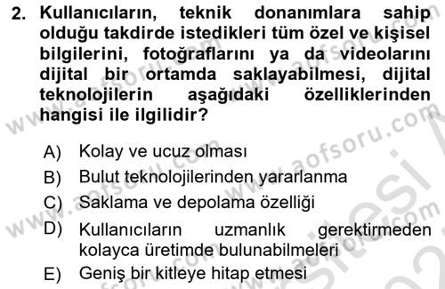 Dijital Tasarım Dersi 2024 - 2025 Yılı (Vize) Ara Sınav Soruları 2. Soru