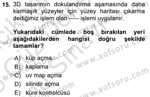 Dijital Tasarım Dersi 2024 - 2025 Yılı (Final) Dönem Sonu Sınav Soruları 15. Soru
