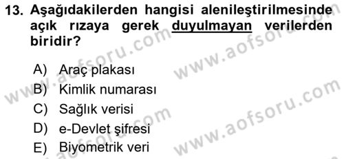 Sosyal Medya Araçları Dersi 2023 - 2024 Yılı (Final) Dönem Sonu Sınav Soruları 13. Soru
