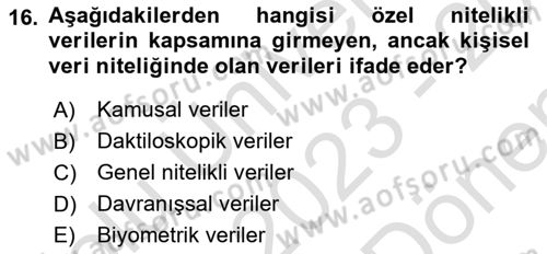 Sosyal Medya Araçları Dersi 2023 - 2024 Yılı (Final) Dönem Sonu Sınav Soruları 16. Soru