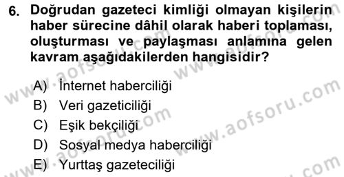 Sosyal Medya Araçları Dersi 2023 - 2024 Yılı (Final) Dönem Sonu Sınav Soruları 6. Soru