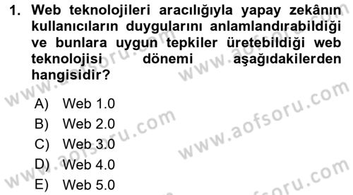 Sosyal Medya Araçları Dersi 2024 - 2025 Yılı (Final) Dönem Sonu Sınav Soruları 1. Soru