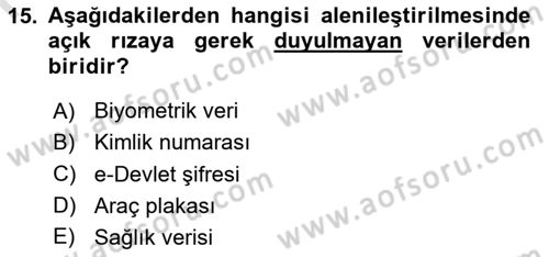 Sosyal Medya Araçları Dersi 2024 - 2025 Yılı (Final) Dönem Sonu Sınav Soruları 15. Soru