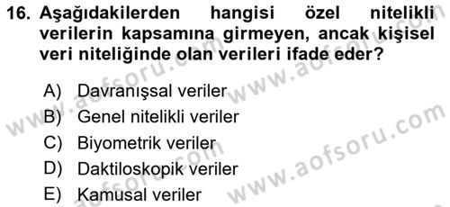 Sosyal Medya Araçları Dersi 2024 - 2025 Yılı (Final) Dönem Sonu Sınav Soruları 16. Soru