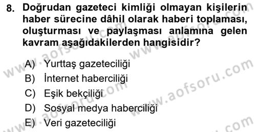 Sosyal Medya Araçları Dersi 2024 - 2025 Yılı (Final) Dönem Sonu Sınav Soruları 8. Soru