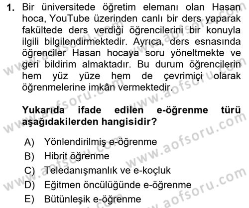 Sosyal Medya Uygulama Alanlari Dersi 2023 - 2024 Yılı (Final) Dönem Sonu Sınav Soruları 1. Soru