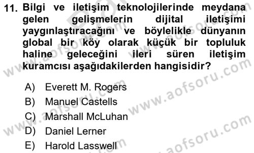 Sosyal Medya Uygulama Alanlari Dersi 2023 - 2024 Yılı (Final) Dönem Sonu Sınav Soruları 11. Soru