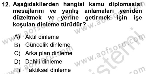 Sosyal Medya Uygulama Alanlari Dersi 2023 - 2024 Yılı (Final) Dönem Sonu Sınav Soruları 12. Soru