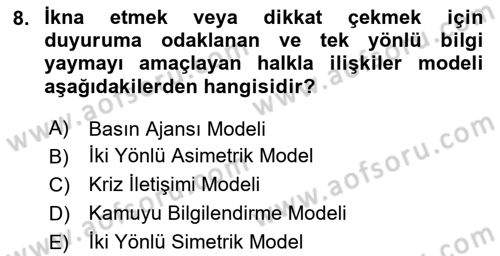 Sosyal Medya Uygulama Alanlari Dersi 2023 - 2024 Yılı (Final) Dönem Sonu Sınav Soruları 8. Soru