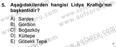 Sanat Tarihi Dersi 2012 - 2013 Yılı (Vize) Ara Sınav Soruları 5. Soru