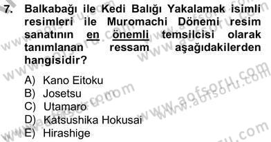 Sanat Tarihi Dersi 2012 - 2013 Yılı (Vize) Ara Sınav Soruları 7. Soru