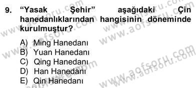 Sanat Tarihi Dersi 2012 - 2013 Yılı (Vize) Ara Sınav Soruları 9. Soru